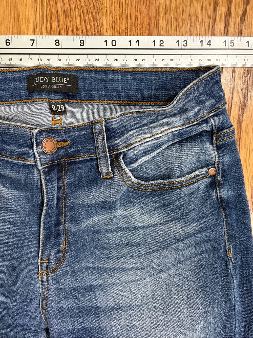 Judy Blue Mid-Rise Distressed Skinny Jeans (9/29) - Picture 5 of 9